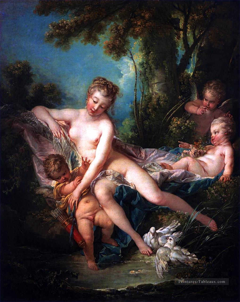 Le Bain de Vénus François Boucher Nu classique Peintures à l'huile